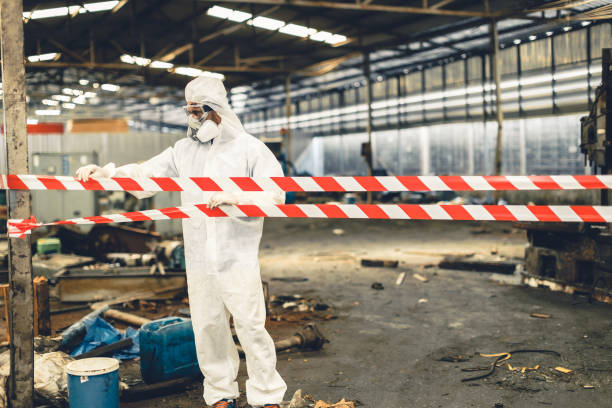 Professional Biohazard technician working in Columbia, NJ